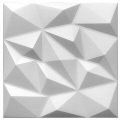 3D griestu paneļi Brylant White 2m2 8 gab. Deccart cena un informācija | Griestu, sienu dekoru elementi | 220.lv