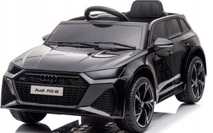 Vienvietīgs bērnu elektromobilis Audi RS6, melns цена и информация | Электромобили для детей | 220.lv