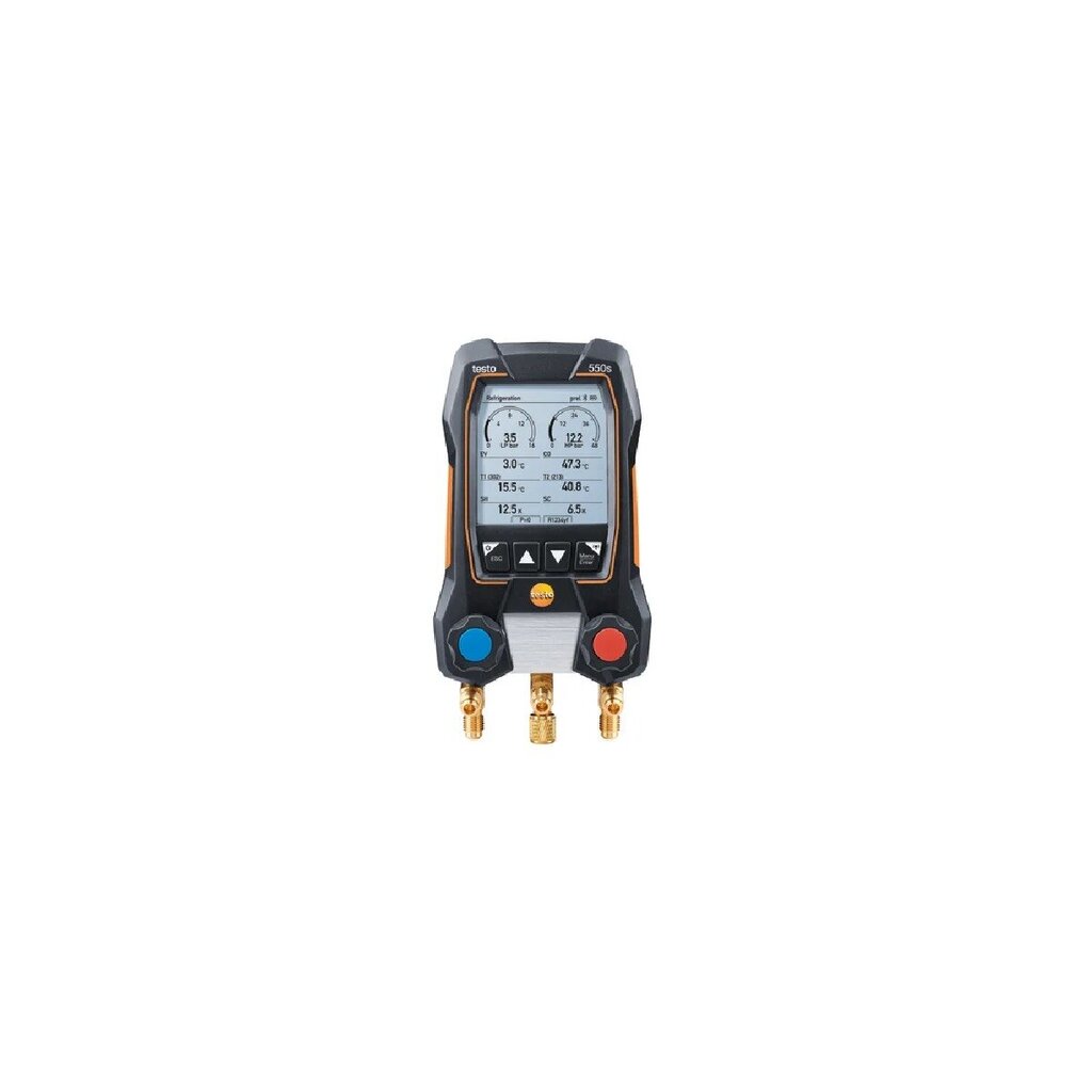Testo 550s Smart Kit digitālais kolektors ar bezvadu temperatūras zondēm un šļūtenēm цена и информация | Mitruma, temperatūras, pH, ORP mērītāji | 220.lv
