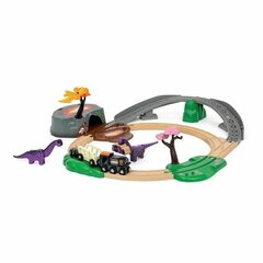 Dinozauru vilciena komplekts Brio, 21 gab cena un informācija | Rotaļlietas zēniem | 220.lv