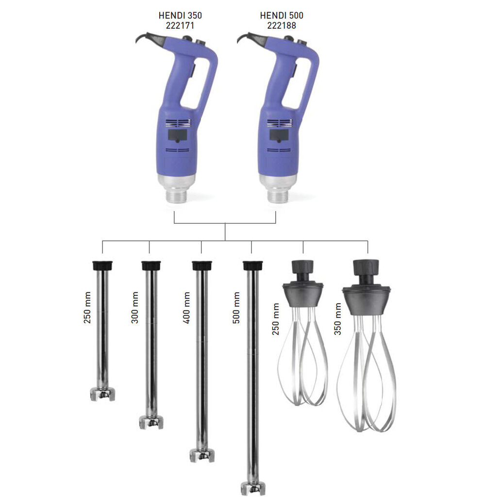 Maisīšanas asmeņa rokturis Kitchen Line 350 / 500 blendera maisītājam - Hendi 222256 цена и информация | Blenderi, smalcinātāji | 220.lv