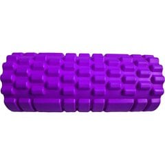 Masāžas rullis Enero Fit, 33x14cm, violets цена и информация | Аксессуары для массажа | 220.lv