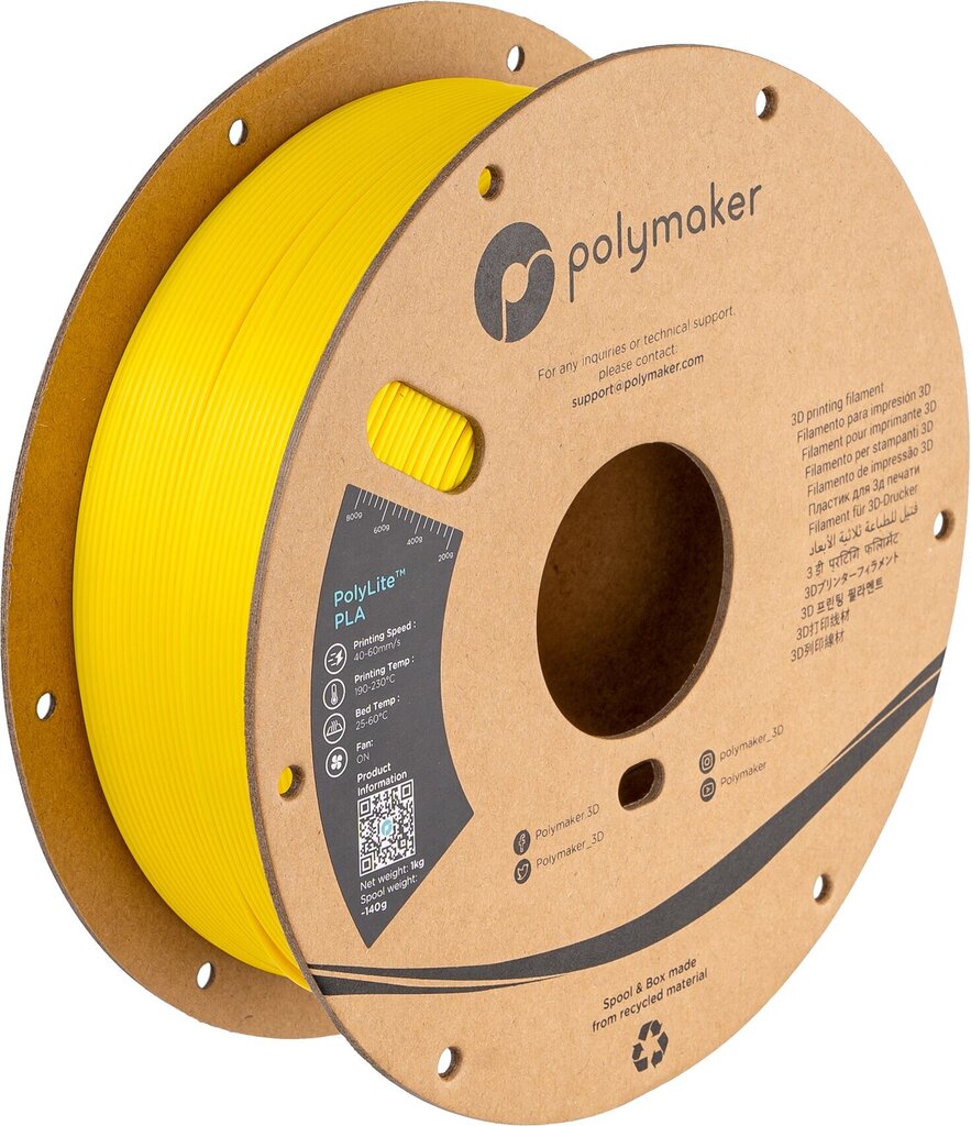3D printera plastmasa Polymaker PolyLite PLA цена и информация | Smart ierīces un piederumi | 220.lv