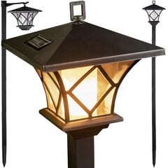 LED dārza lampa ar saules bateriju 155cm, 1 gab. cena un informācija | Āra apgaismojums | 220.lv