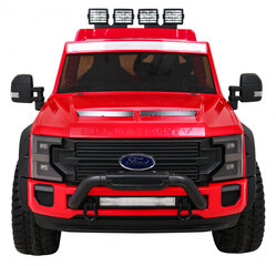 Divvietīgs bērnu elektromobilis Ford Super Duty 4x4, sarkans cena un informācija | Bērnu elektroauto | 220.lv
