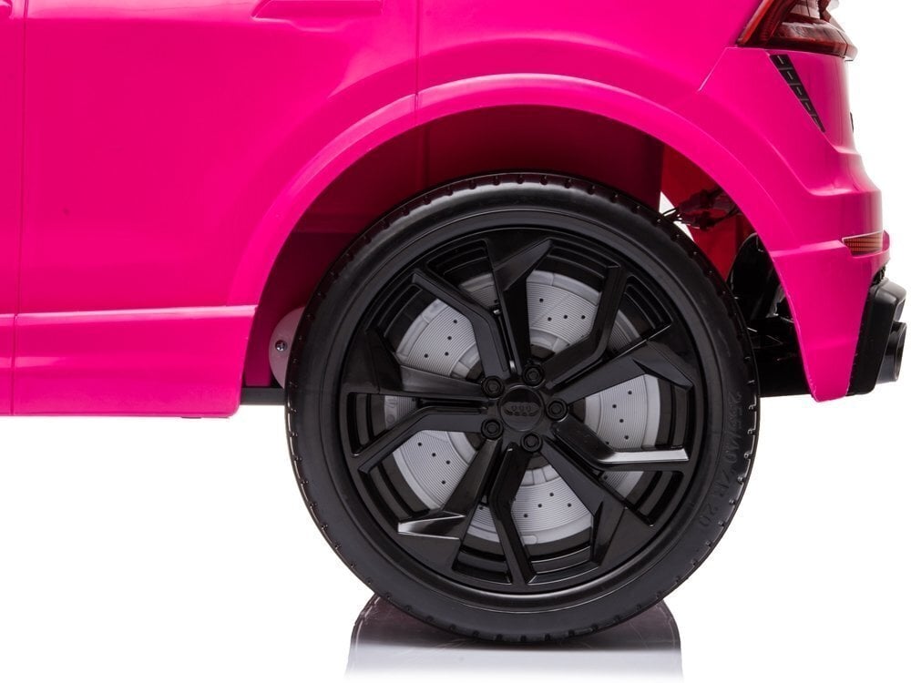 Vienvietīgs bērnu elektromobilis Audi RS Q8, rozā cena un informācija | Bērnu elektroauto | 220.lv