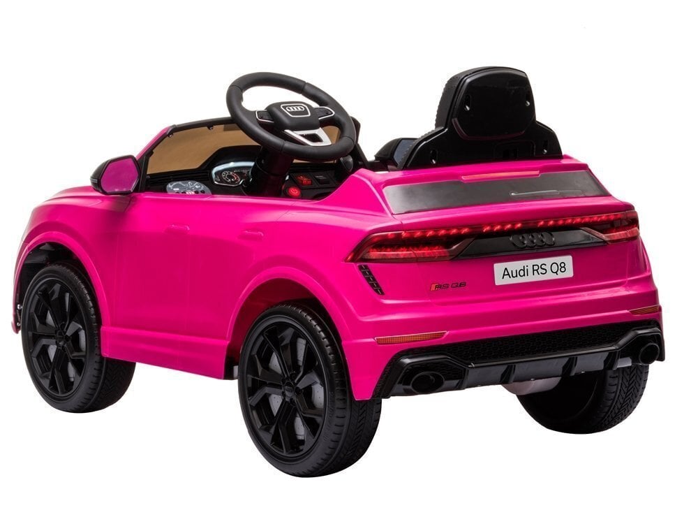 Vienvietīgs bērnu elektromobilis Audi RS Q8, rozā цена и информация | Bērnu elektroauto | 220.lv