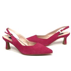 Замшевые туфли с открытой пяткой для женщин Bella b, розовые цена и информация | Женские туфли | 220.lv