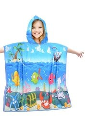 Детское пляжное полотенце-пончо с капюшоном "Единорог", 60 Х 90 СМ. цена и информация | Полотенца | 220.lv