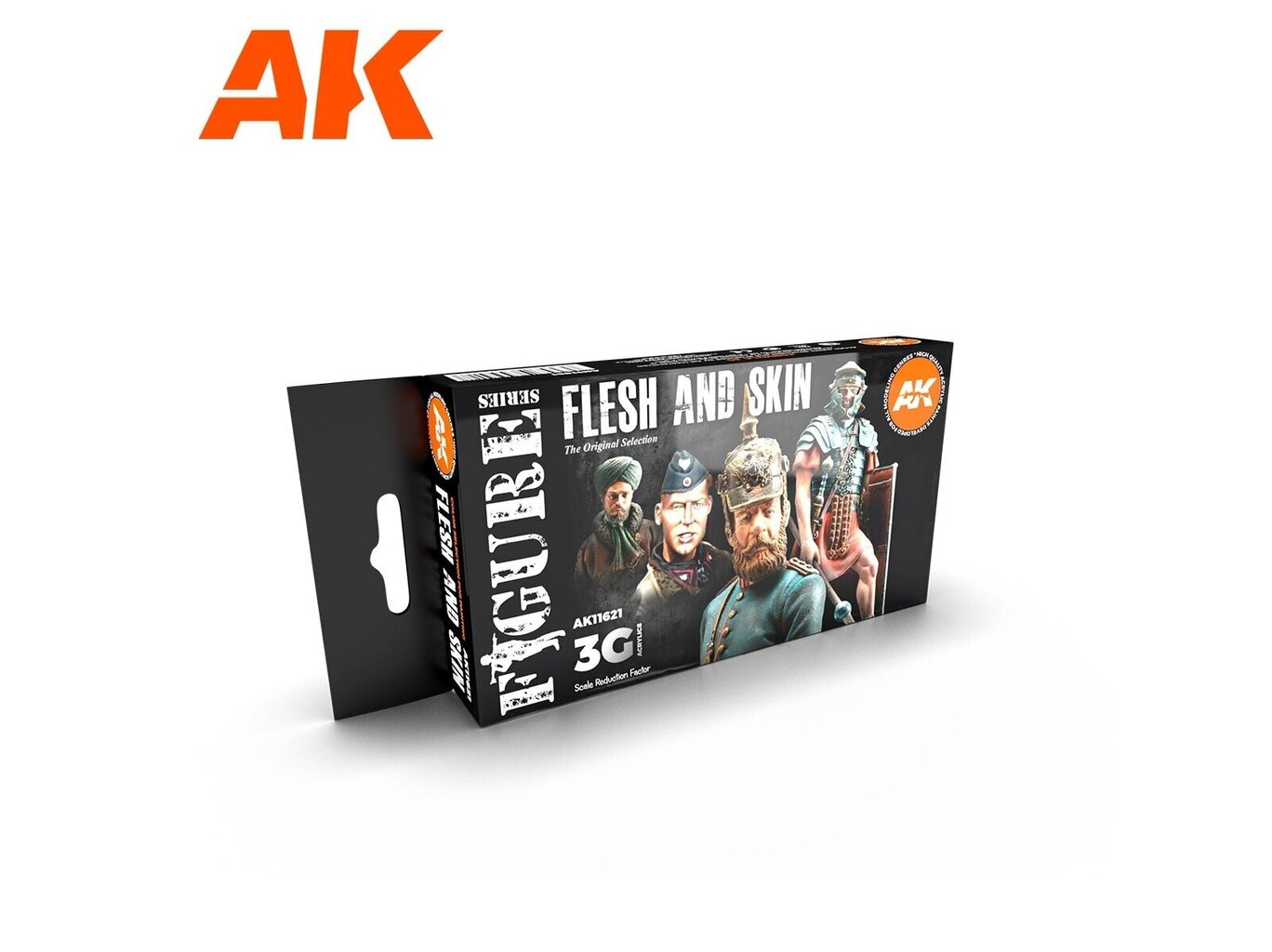 AK Interactive - 3rd generation - Akrils krāsu komplekts Flesh And Skin, AK11621 цена и информация | Modelēšanas un zīmēšanas piederumi | 220.lv
