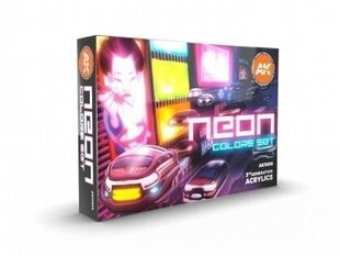 AK Interactive - 3rd generation - Aкрил набор красок Neon Colors, AK11610 цена и информация | Принадлежности для рисования, лепки | 220.lv