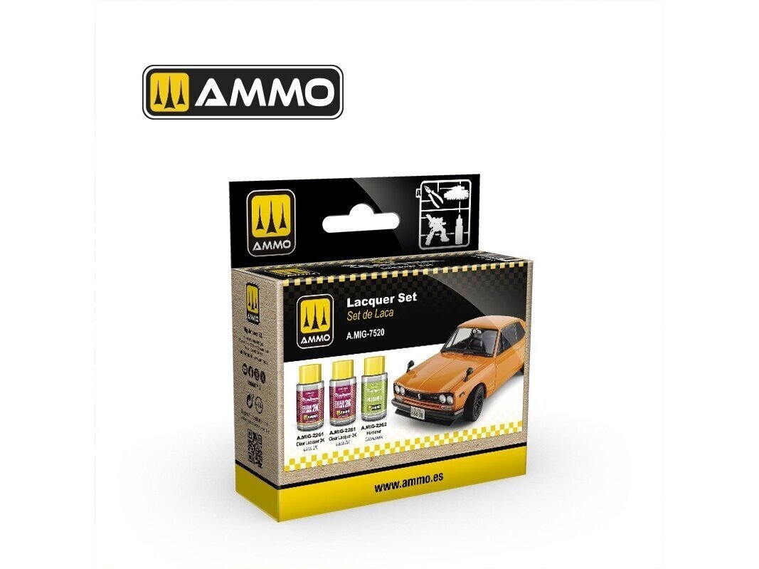 Akrila krāsu komplekts Ammo Mig Cobra motor Lacquer Laka, 7520 cena un informācija | Modelēšanas un zīmēšanas piederumi | 220.lv