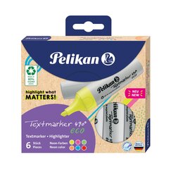 Teksta marķieru komplekts Pelikan, 6 gab цена и информация | Канцелярия | 220.lv