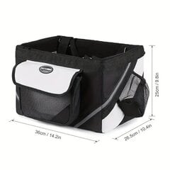 Сумка для животных Tech Zone Bicycle Pet Bag, 36x26.5x25 см, черная цена и информация | Переноски, сумки | 220.lv