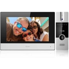 Video domofons Hilook HD-VIS-04 7” LCD TFT ekrāns 1024x600px WiFi Melns, Sudrabains cena un informācija | Domofoni | 220.lv