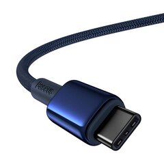 Кабель USB-C на USB-C Baseus Tungsten Gold, 100 Вт, 2 м, синий цена и информация | Кабели для телефонов | 220.lv