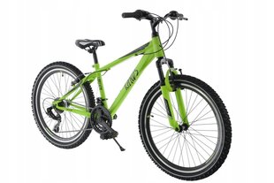 Bērnu velosipēds 9-12 gadi Kands Lorenzo 24" 130-165 cm augsts, zaļš cena un informācija | Velosipēdi | 220.lv