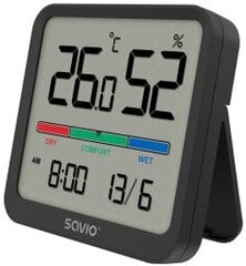 Цифровой термометр Savio, датчик температуры и влажности цена и информация | Метеорологические станции, термометры | 220.lv