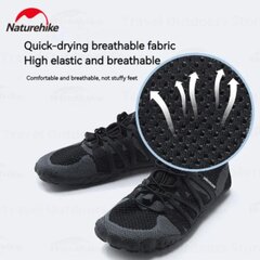 Обувь для отдыха на воде Naturehike Quick - Drying, чёрная цена и информация | Обувь для плавания | 220.lv