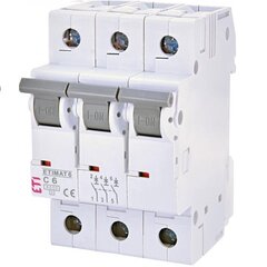 Автоматический выключатель сверхтока ETIMAT6 3P C63 6kA ETI цена и информация | Электрические выключатели, розетки | 220.lv