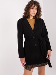 Женское черное пальто-жакет цена и информация | Женские пальто | 220.lv