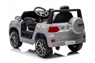Vienvietīgs bērnu elektromobilis Yoyota land cruiser 4X4, pelēks cena un informācija | Bērnu elektroauto | 220.lv