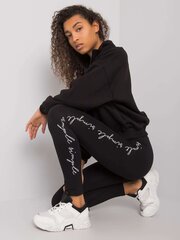 черные леггинсы с надписями cavendish rue paris цена и информация | Спортивная одежда для женщин | 220.lv