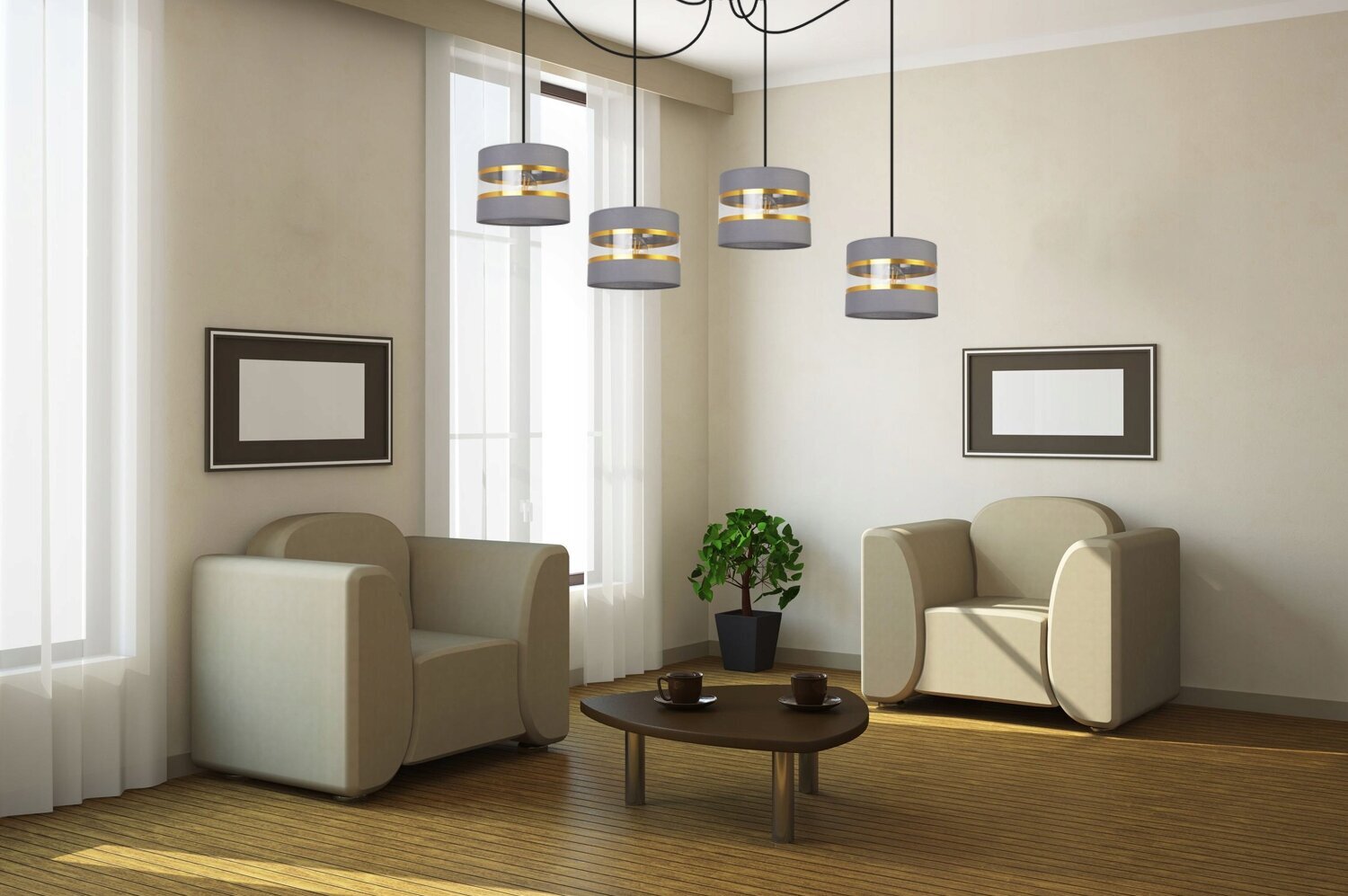 LightHome griestu lampa Spider Elegance Gold cena un informācija | Lustras | 220.lv