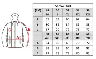 Virsjaka vīriešiem Sarow 340, pelēka cena un informācija | Vīriešu virsjakas | 220.lv
