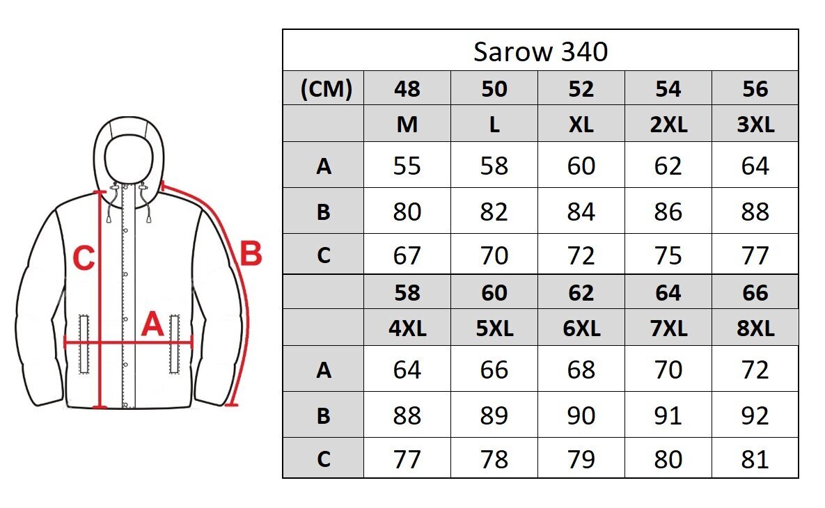 Virsjaka vīriešiem Sarow 340, pelēka цена и информация | Vīriešu virsjakas | 220.lv