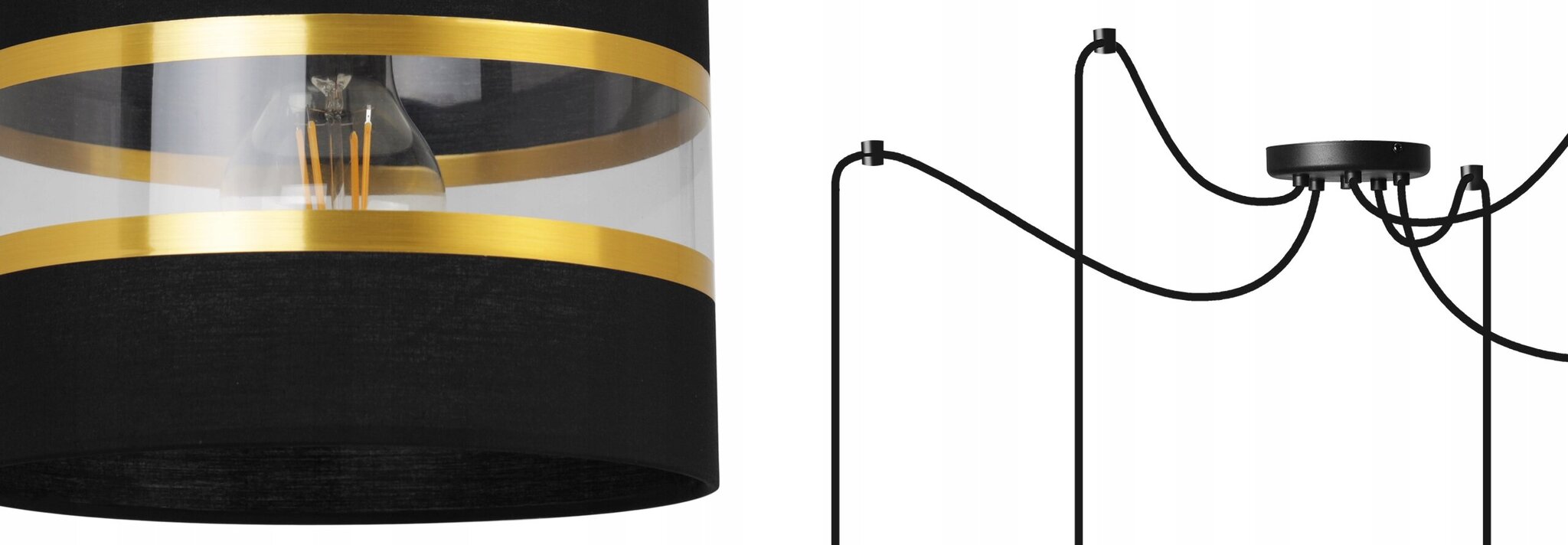 LightHome griestu lampa Spider Elegance Gold cena un informācija | Lustras | 220.lv