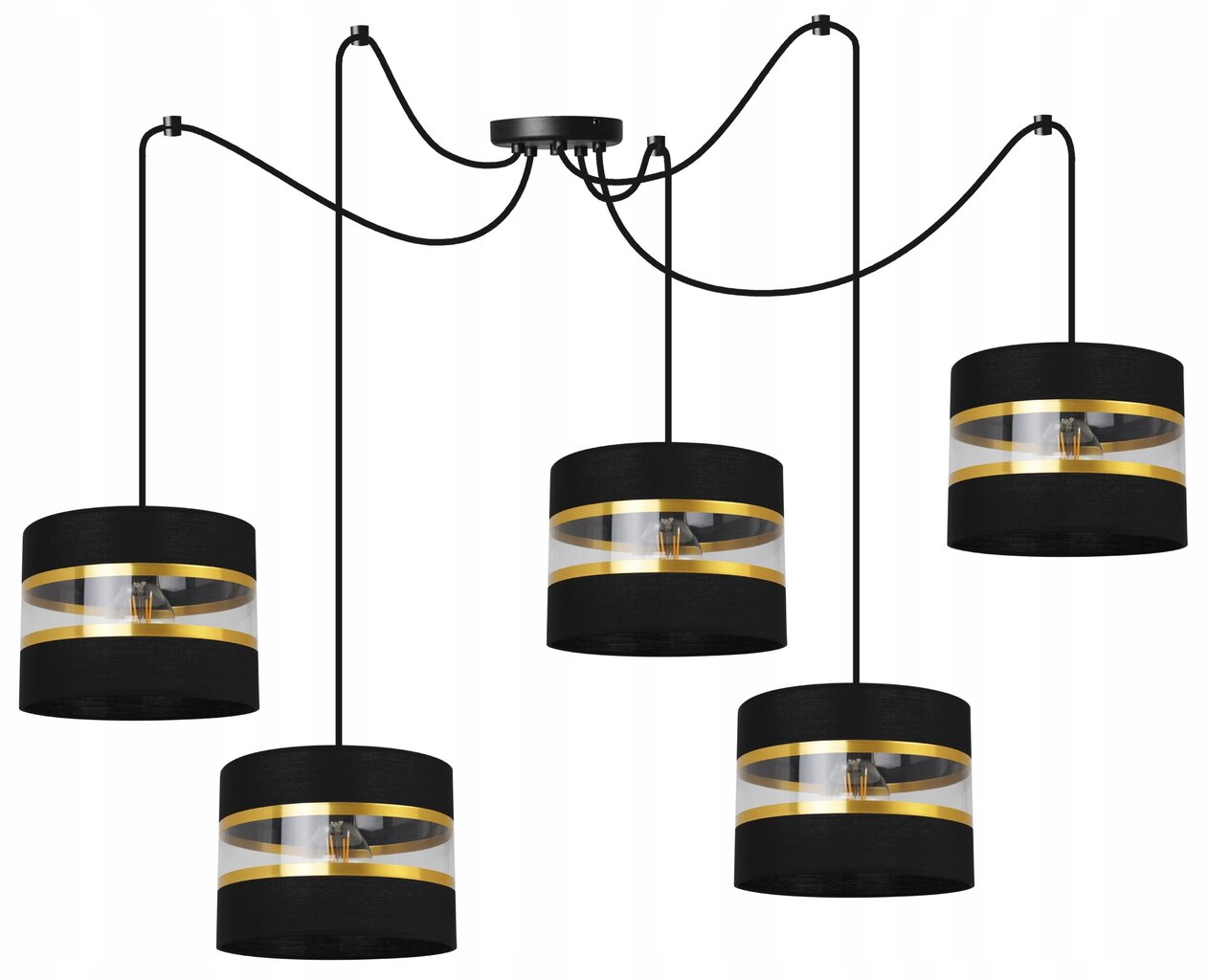 LightHome griestu lampa Spider Elegance Gold cena un informācija | Lustras | 220.lv