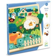 Koka puzle Djeco, 15 gab. cena un informācija | Puzles, 3D puzles | 220.lv