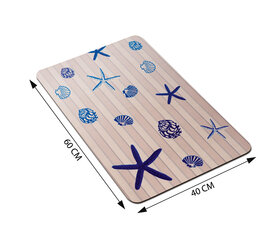 Vannas istabas paklājs Starfish Alinco, 40x60 cm cena un informācija | Vannas istabas aksesuāri | 220.lv
