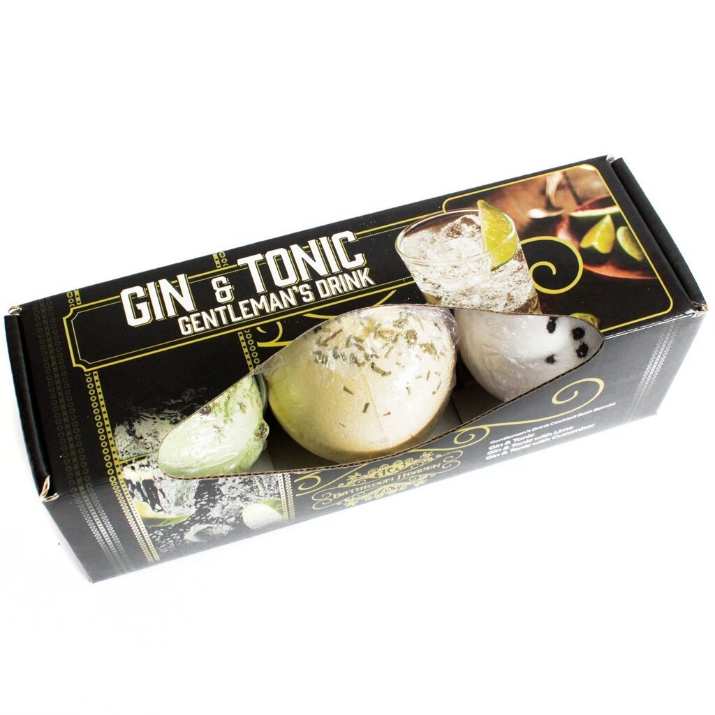 Vannas burbuļu komplekts Gin & Tonic Gentelman's dzēriens, 360 g cena un informācija | Dušas želejas, eļļas | 220.lv