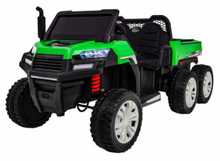 Divvietīgs bērnu auto Farmer Truck 4×4, zaļš cena un informācija | Bērnu elektroauto | 220.lv