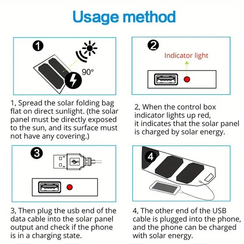 Āra portatīvs salokāms saules bateriju panelis ar 5 V 2,1 A USB izeju cena un informācija | Saules paneļi, komponentes | 220.lv