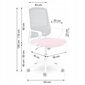 Biroja krēsls, Sofotel Wizo, pelēks/rozā cena un informācija | Biroja krēsli | 220.lv