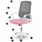 Biroja krēsls, Sofotel Wizo, pelēks/rozā цена и информация | Biroja krēsli | 220.lv
