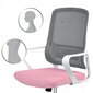 Biroja krēsls, Sofotel Wizo, pelēks/rozā cena un informācija | Biroja krēsli | 220.lv