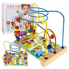 Koka puzle automašīnas Montessori cena un informācija | Rotaļlietas zīdaiņiem | 220.lv