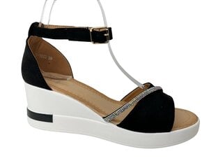 Sieviešu platformas sandales Weide, melnas cena un informācija | Sieviešu sandales | 220.lv