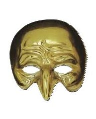 Маска для лица, золотая цена и информация | Карнавальные костюмы, парики и маски | 220.lv