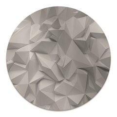 Apaļš aizsargājošs grīdas paklājs Decormat, Abstrakcija balta, 100 cm cena un informācija | Biroja krēsli | 220.lv