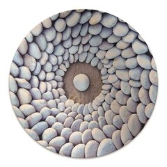 Apaļš aizsargājošs grīdas paklājs Decormat, Akmeņu aplis, 100 cm cena un informācija | Biroja krēsli | 220.lv