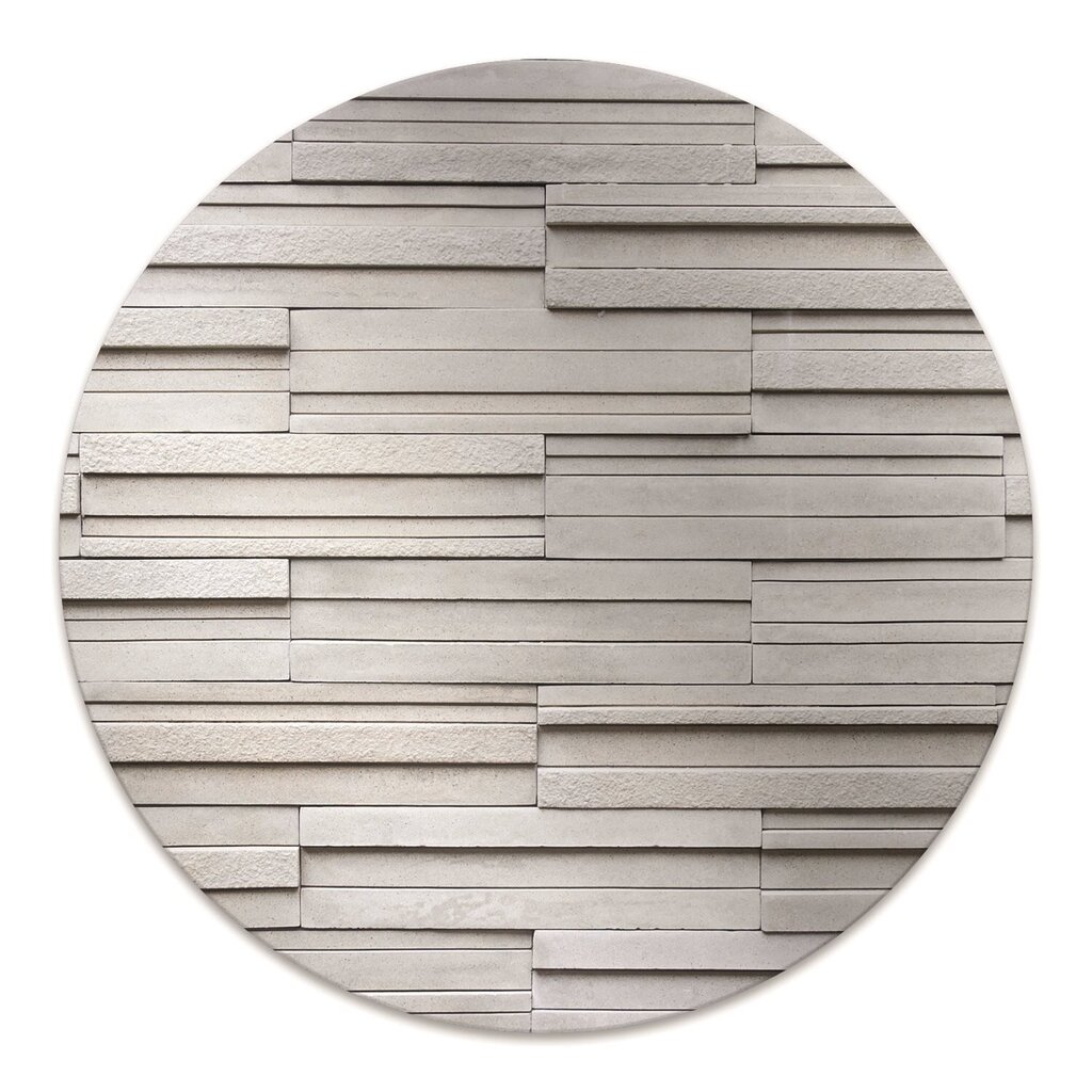 Apaļš aizsargājošs grīdas paklājs Decormat, Baltie dēļi, 100 cm cena un informācija | Biroja krēsli | 220.lv