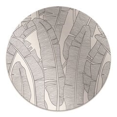 Apaļš aizsargājošs grīdas paklājs Decormat, Banānu lapas, 100 cm cena un informācija | Biroja krēsli | 220.lv