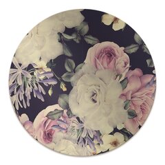 Apaļš aizsargājošs grīdas paklājs Decormat, Baroka ziedi, 100 cm цена и информация | Офисные кресла | 220.lv