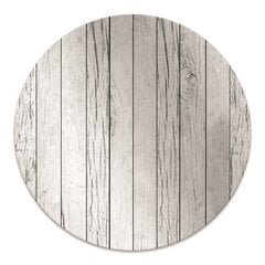 Apaļš aizsargājošs grīdas paklājs Decormat, Dēļi balti, 100 cm cena un informācija | Biroja krēsli | 220.lv