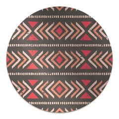 Apaļš aizsargājošs grīdas paklājs Decormat, Etniskā taka, 100 cm cena un informācija | Biroja krēsli | 220.lv